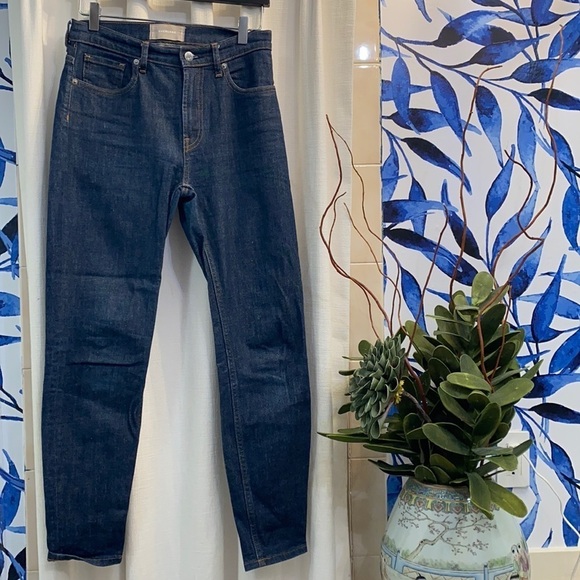 Women’s Everlane High Waisted Denim Straight Leg Jeans Size 27 - Picture 1 of 7